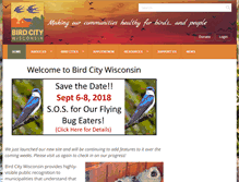 Tablet Screenshot of birdcitywisconsin.org